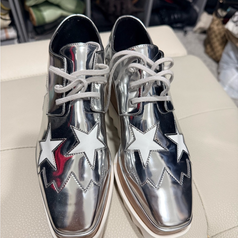 Stella Mccartney Silver Elyse Platform - image 1